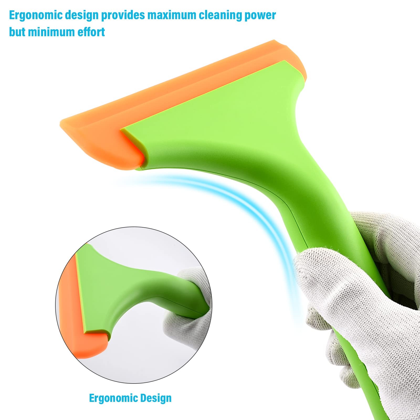Small Silicone Squeegee Window Shower Squeegee,Auto Water Blade Squeegee for …
