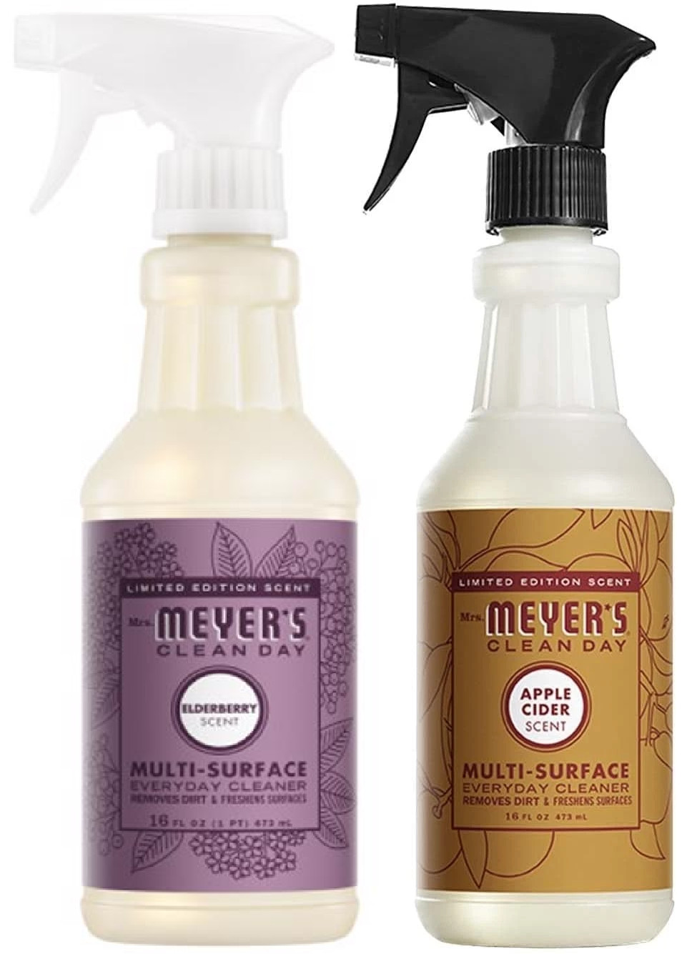 MRS. MEYER’S Clean Day Multi-Surface Cleaner 16oz 2pc Elderberry + Apple Cider