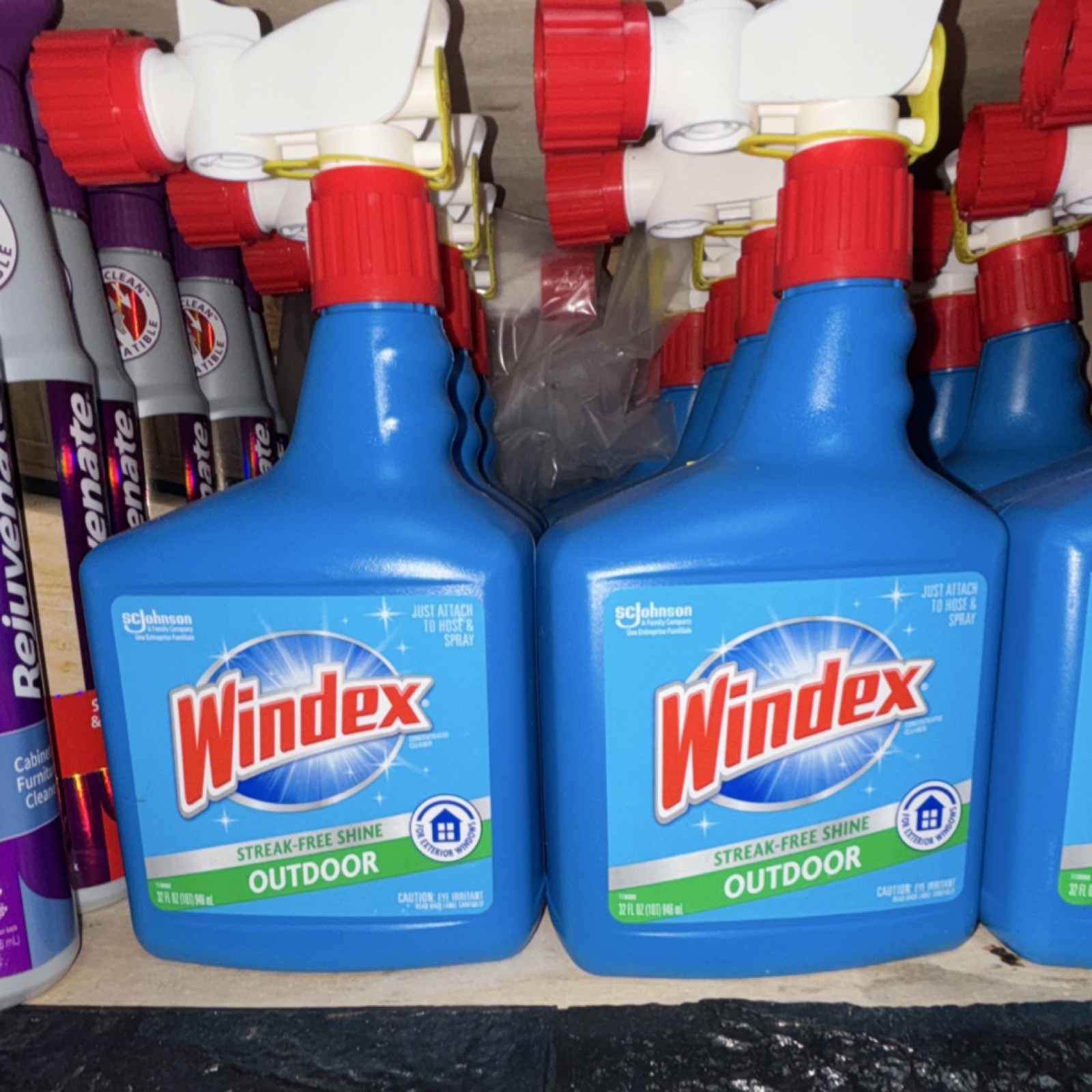 Windex window cleaner 2 bottles