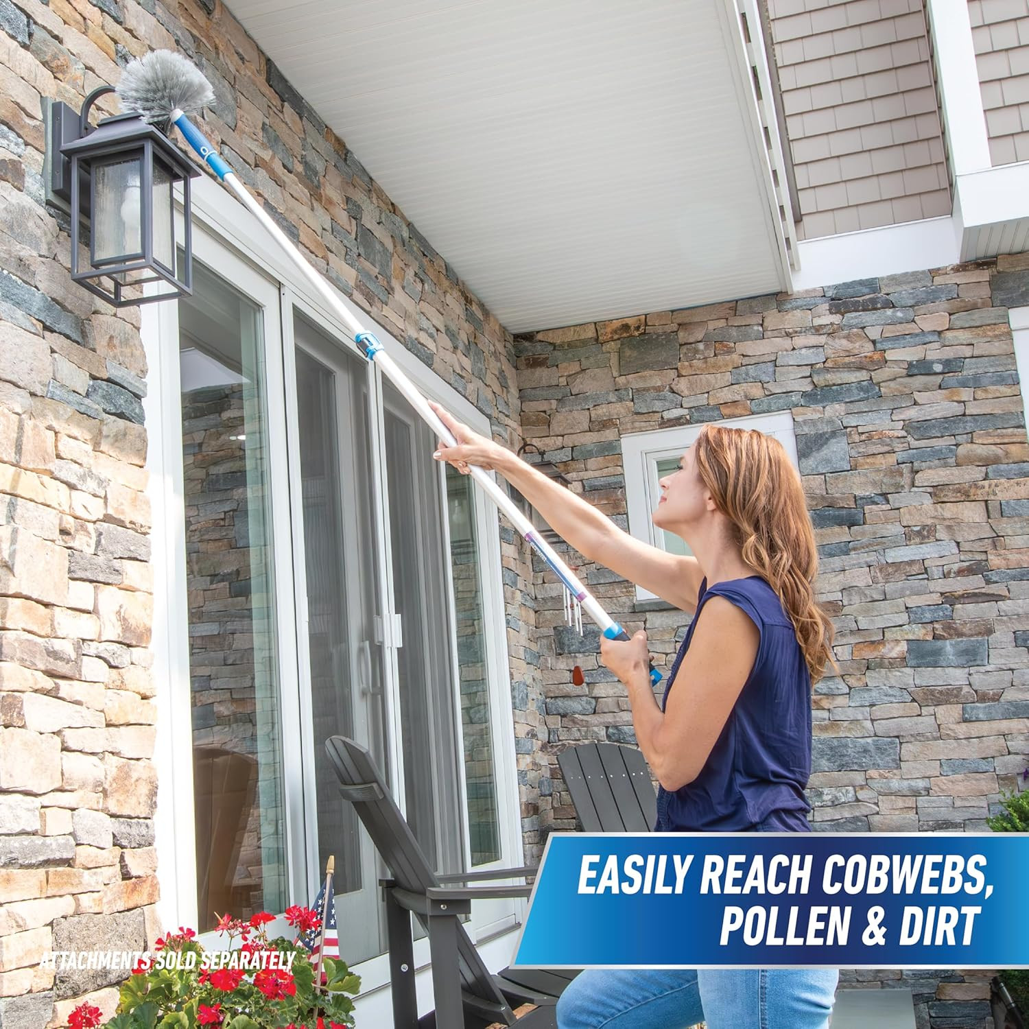 Professional Connect & Clean 3’-6’ Aluminum Telescopic Extension Pole with Locki
