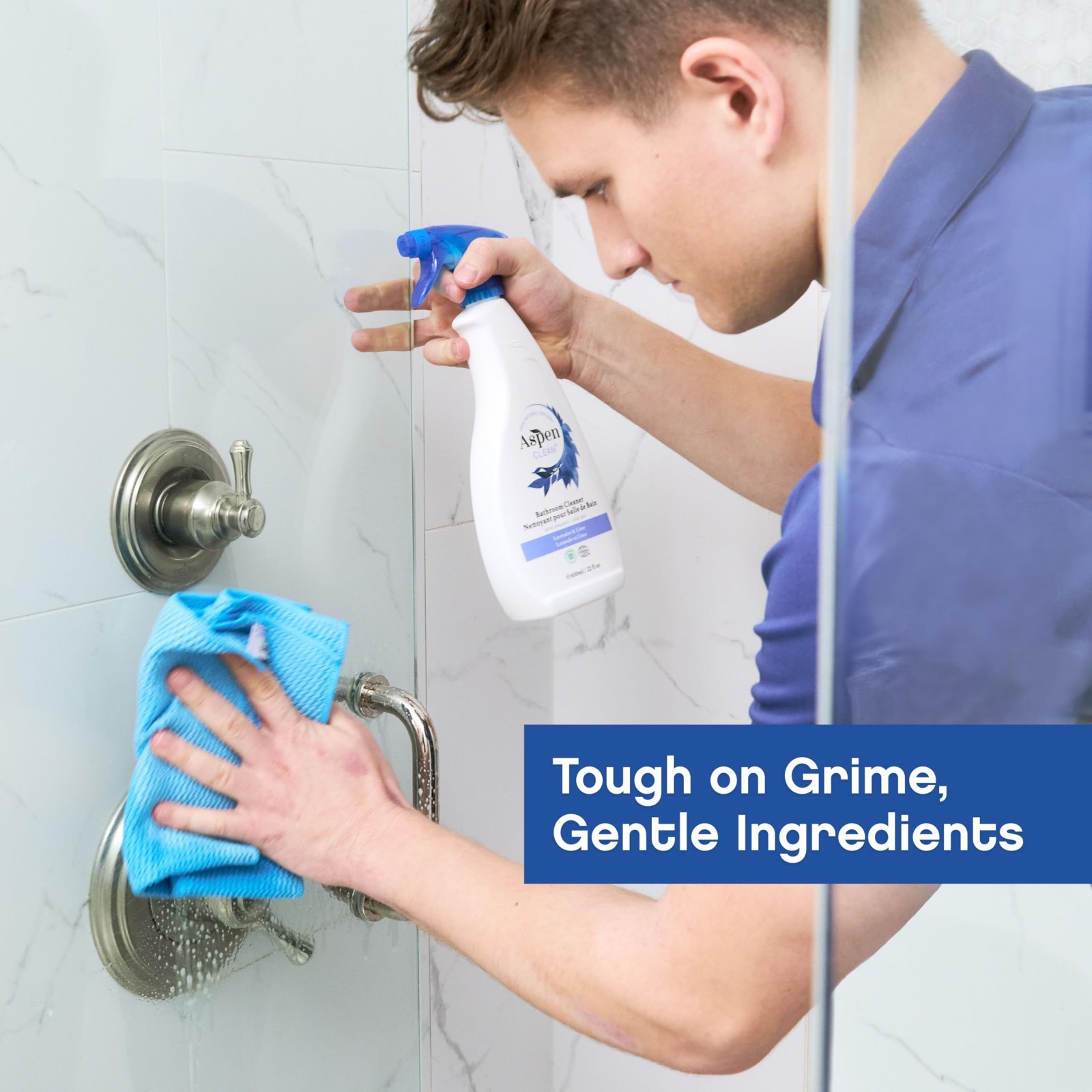 Eco-Friendly Bathroom Spray Cleaner | Non-Toxic Natural Formula | 2-Pack for Har