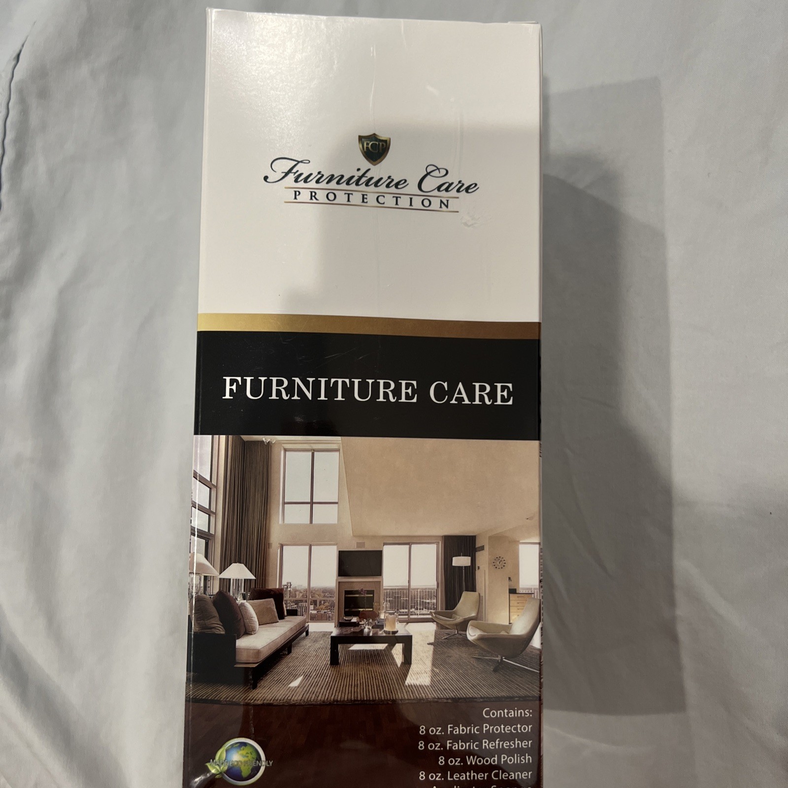 FCP Furniture Care Protection Kit Leather Fabric Wood Factory Sealed Box