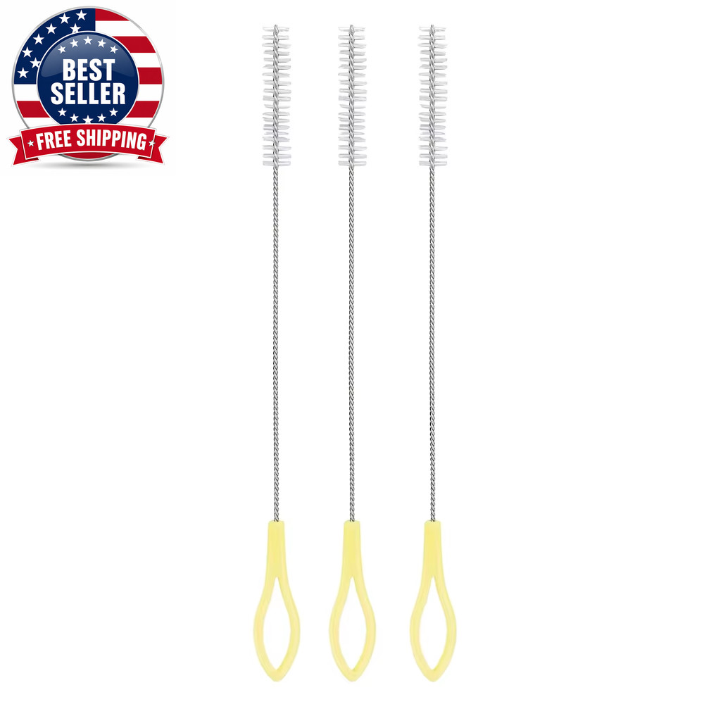 Nylon Stainless Steel Straw Brushes Drinking Straw Cleaning Extra Pipe Straw Cle