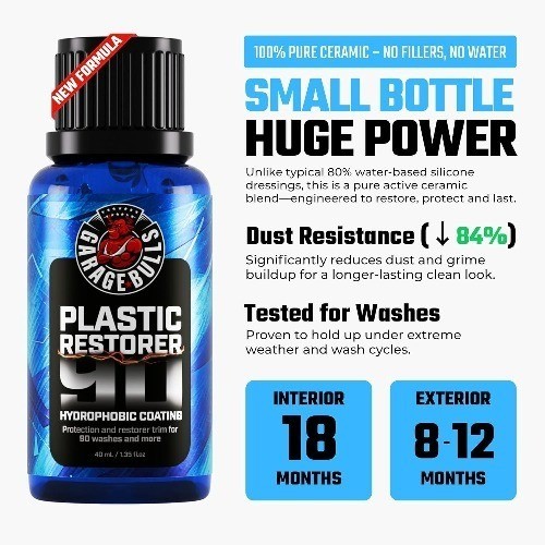 Plastic Restorer & Hydrophobic Trim Coating 30 ML Size: 1 Fl Oz (Pack of 1)