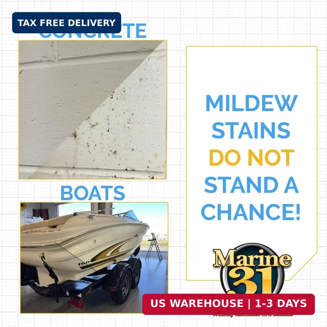 Marine 31 Mildew Stain Remover & Cleaner | Effective for Boats, Home, Patio, & B