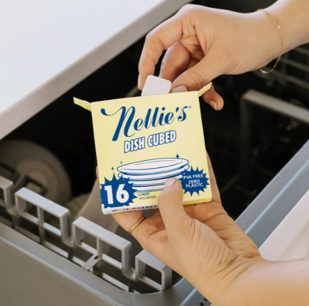 Nellie’s Auto Dish Cubed Dishwasher Cubes, Unscented, 128-count, Free Shipping..