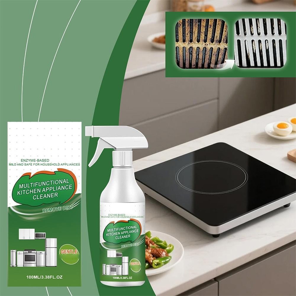 Multifunctional Kitchen Appliance Cleaner, Heavy Oil Stain Remover Cleaner Spray