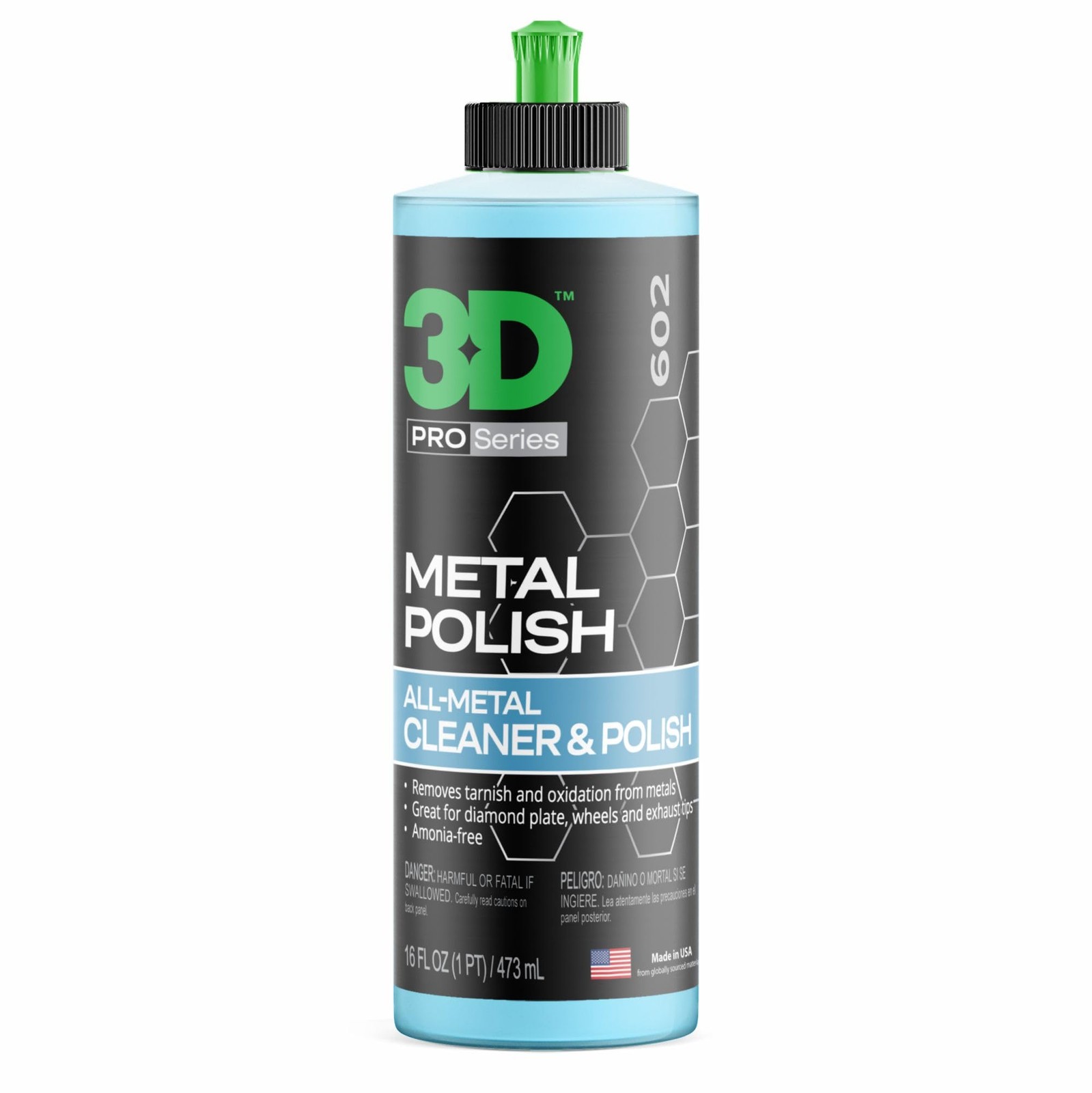3D Metal Polish – Heavy Duty Car Metal Polish for Aluminum, Chrome, Brass, Coppe