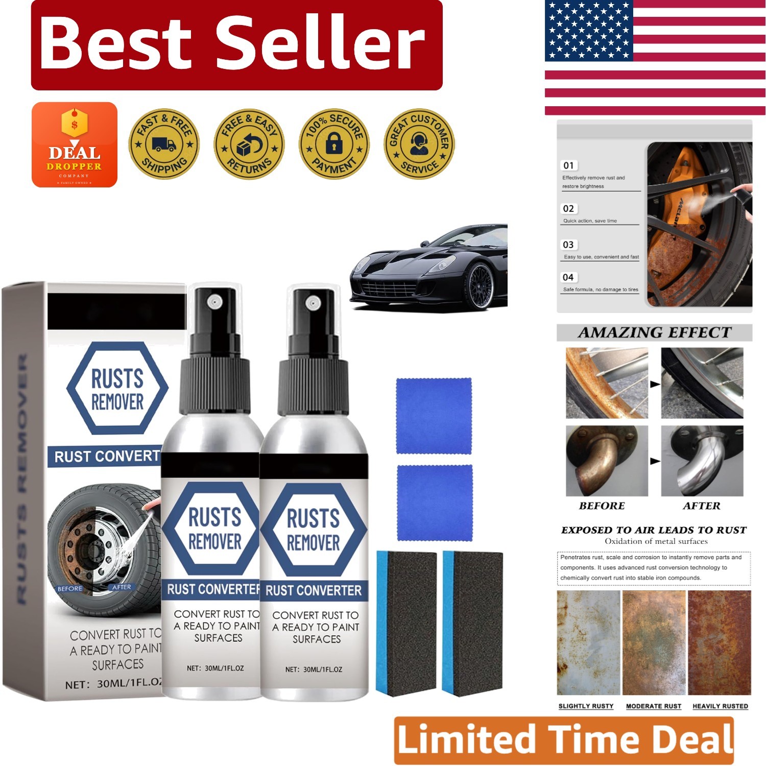 Multi-Purpose Nexa Rust Remover – Protect and Restore Metal Surfaces Easily