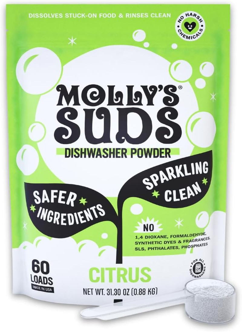 Molly’S Suds Dishwasher Pods | Clean Dishwasher Detergent, Cuts Grease & Rinses