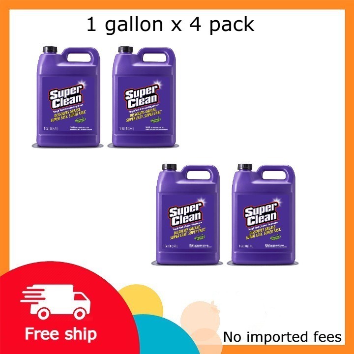 (4 pack) Super Clean Tough Task Cleaner-Degreaser – 1 Gallon | 128 Fluid Ounces