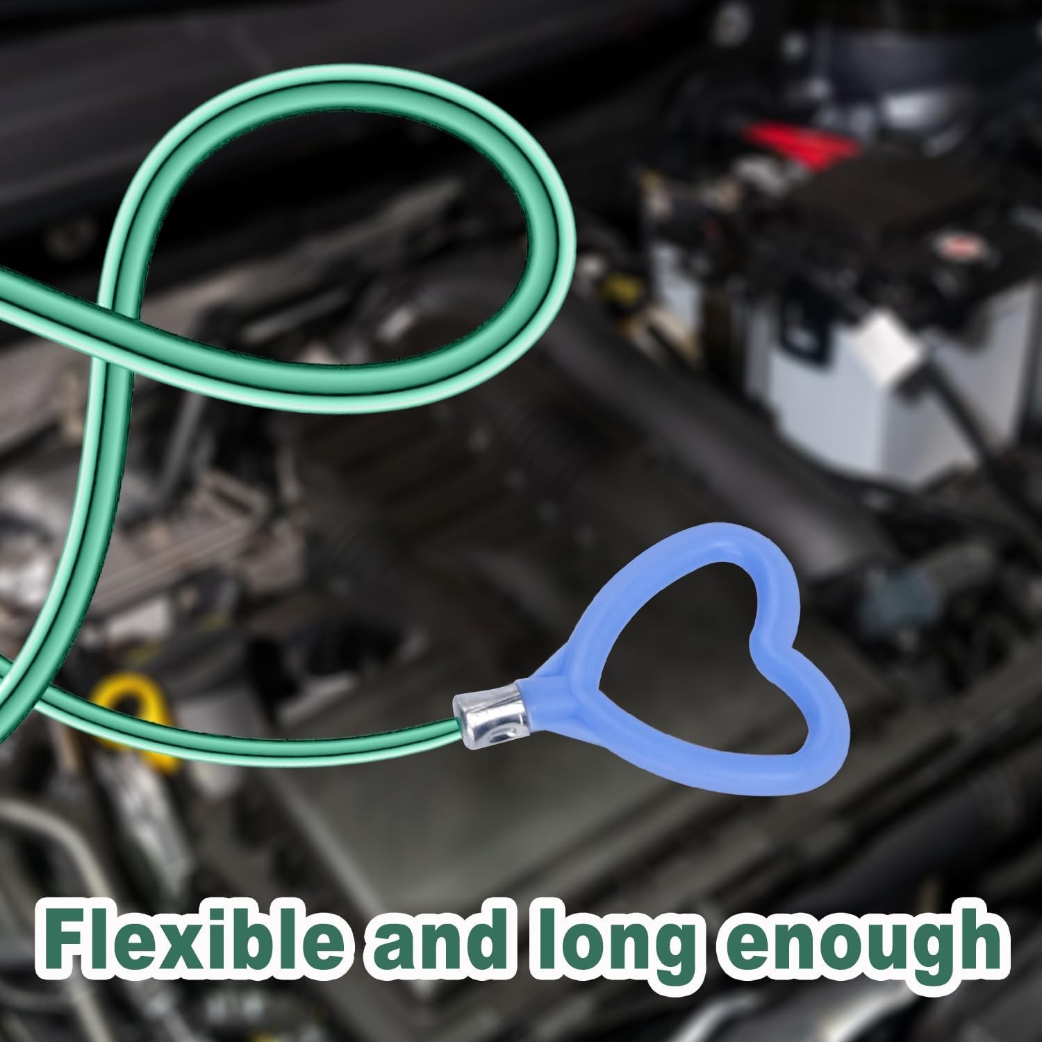 Drain Cleaning Tool, 118in Long Wire Pipe Cleaner with 2 Straight Flexible Clean