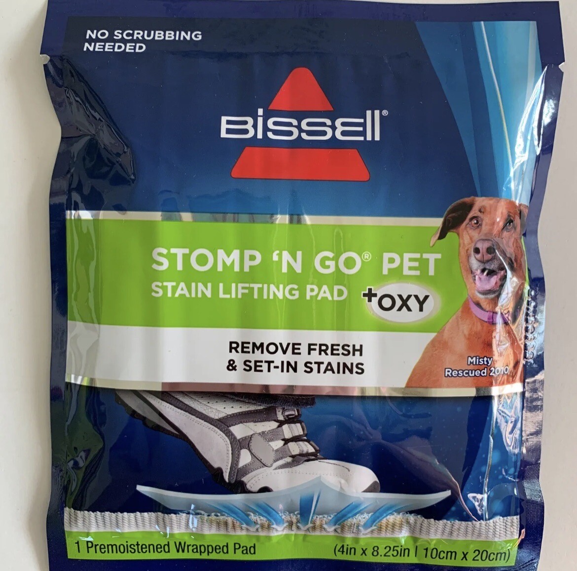 3 Packs New Bissell Stomp N Go Pet Stain Lifting Pads +Oxy New Sealed 1 Per Pack