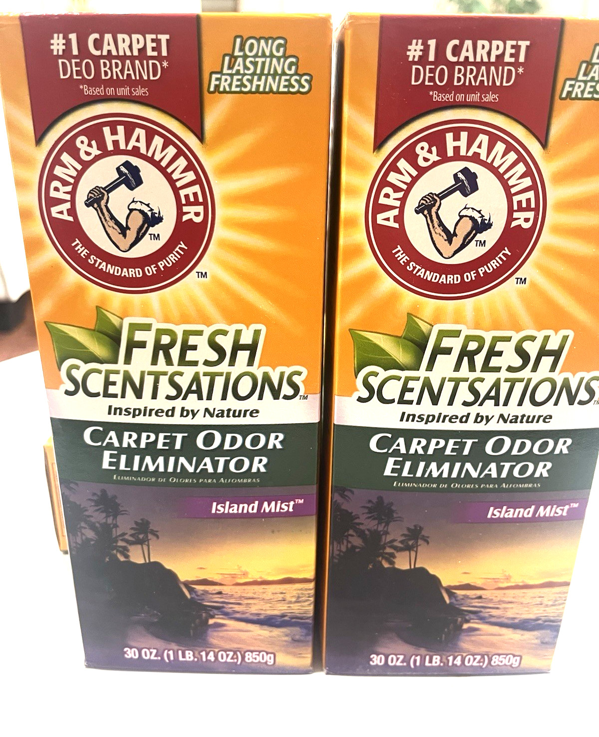Arm & Hammer Fresh Scentsations Island Mist Carpet Odor Eliminator 30oz 2 pk