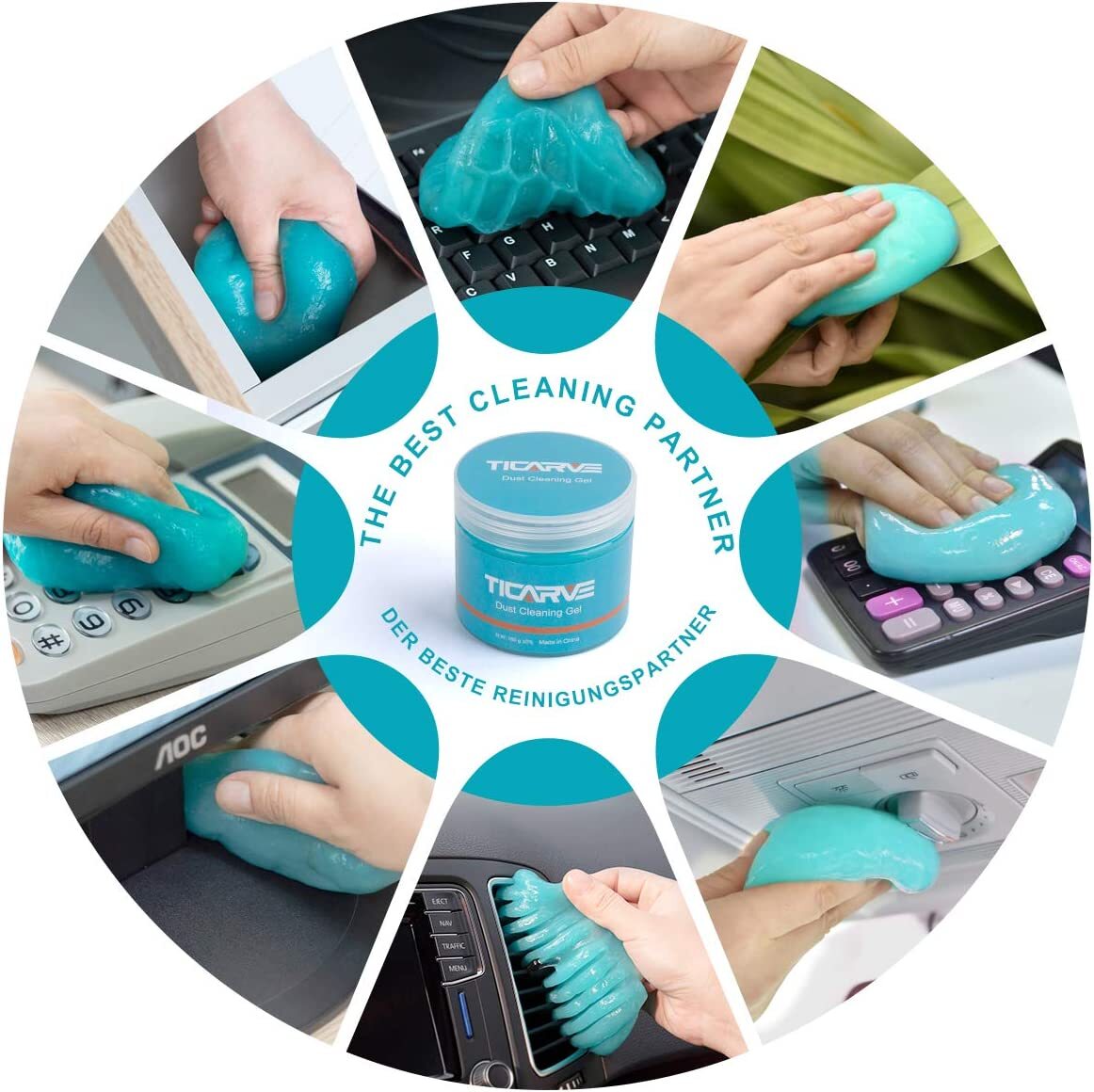 Cleaning Gel for Car Detail Tools Car Cleaning Automotive Dust Air Vent Interior
