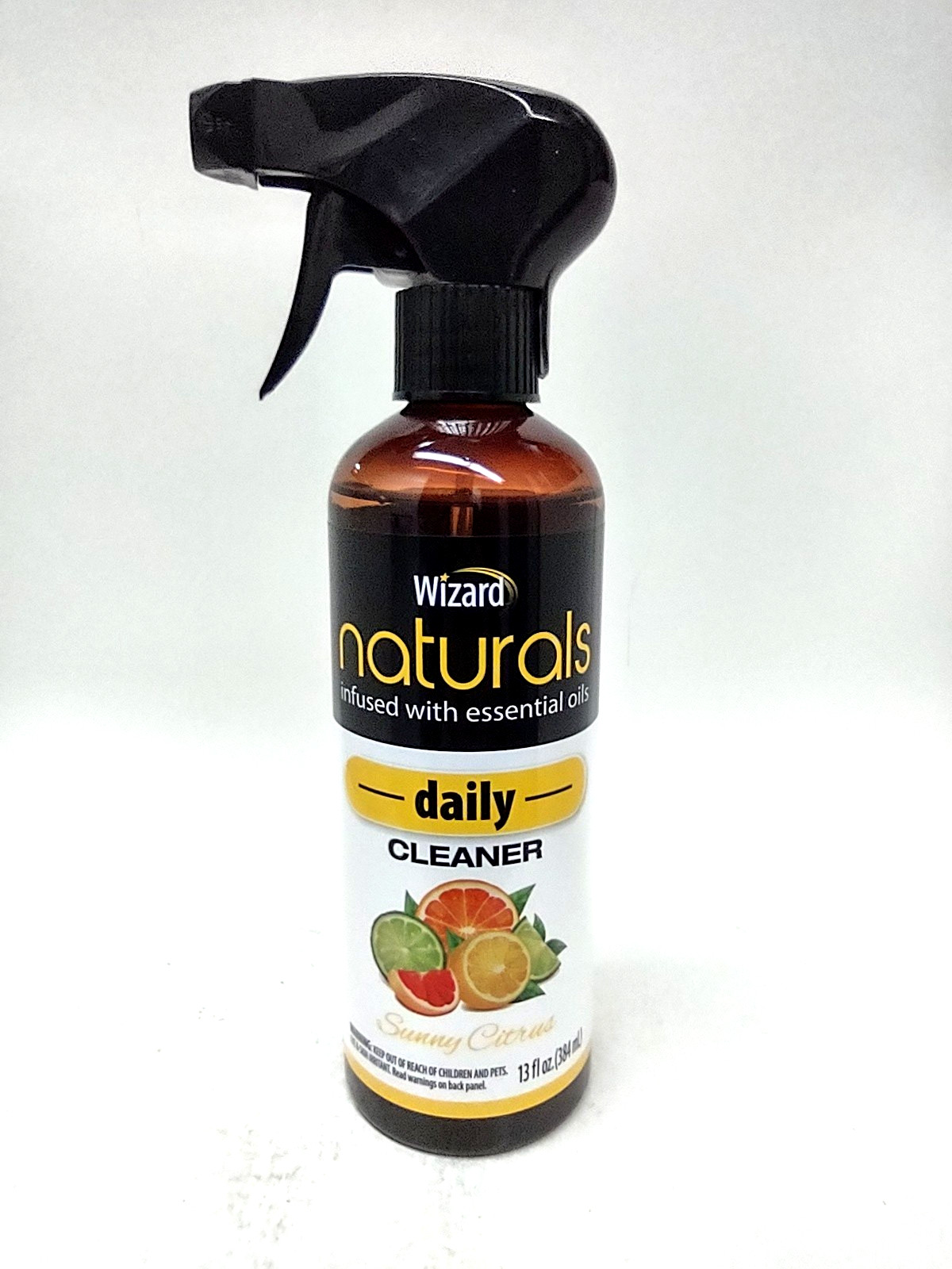 ( 3 ) Wizard Naturals In W/Essentials Oils Daily Cleaner Sunny Citrus 13 oz Ea
