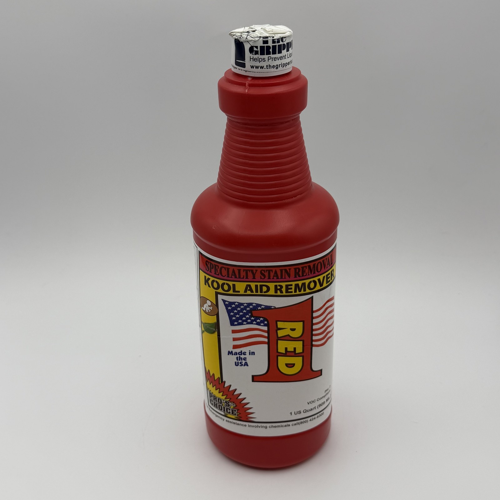 Pro’s Choice RED 1 Specialty Stain Remover Kool-Aid Dye Spot Cleaner 1 Quart