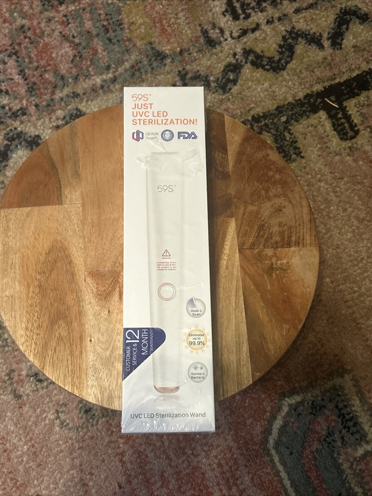 59S Just Led Sterilization Wand New In Box Eliminates 99.9% Germs And Bacteria