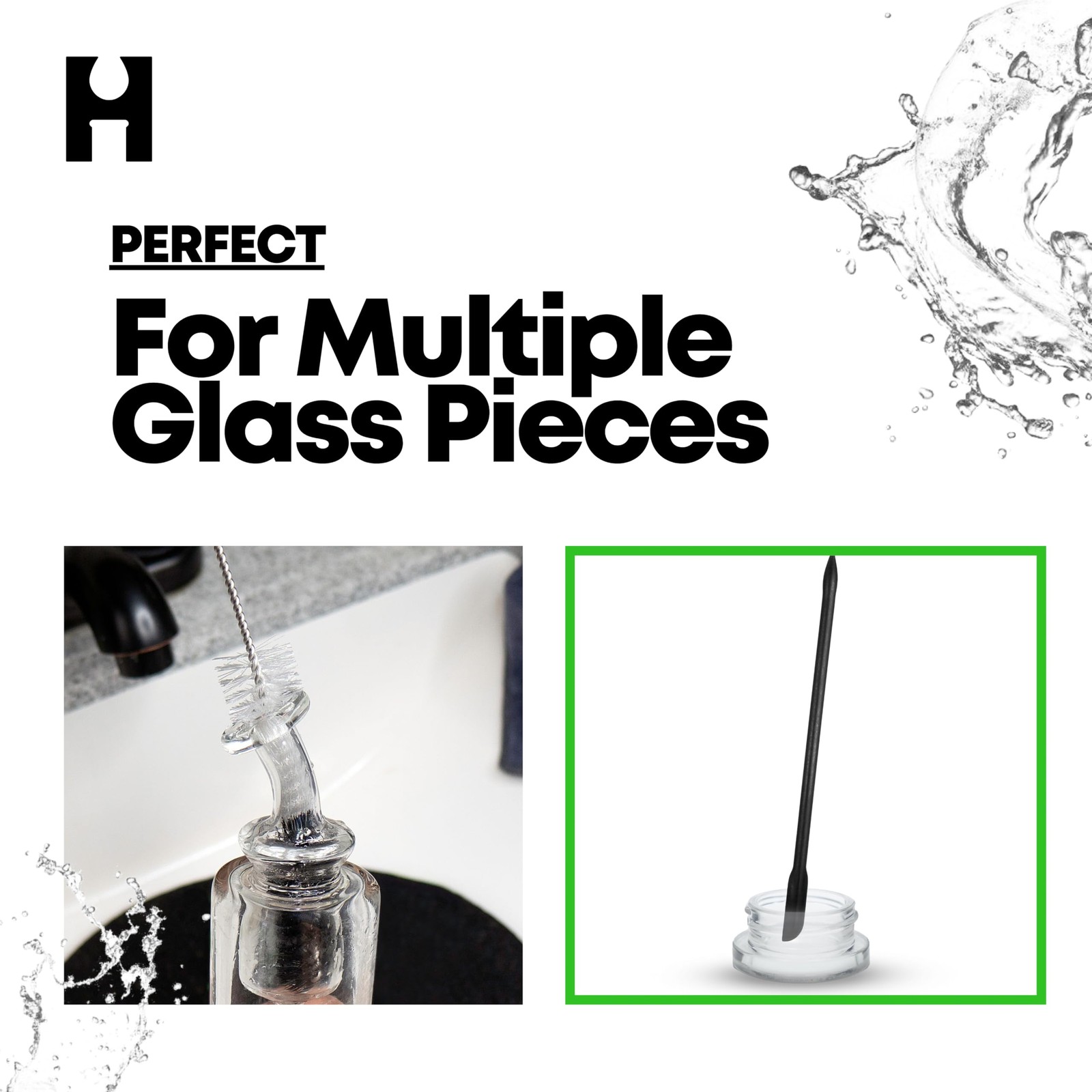 Pipe Perfect Original Cleaning Brush Set – Multi-Size Detail Brushes for Glas…