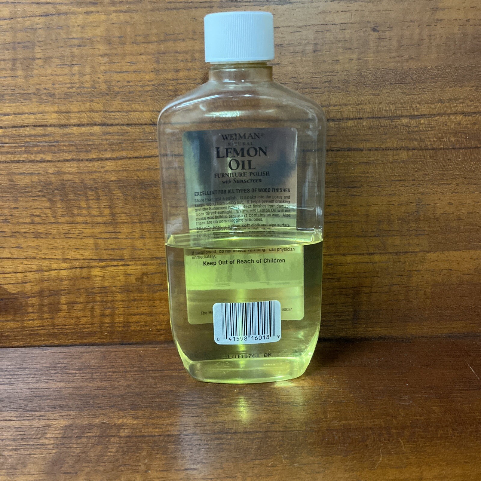 Weiman Enhancing Lemon Oil Furniture Polish W/ Sunscreen Discontinued 50% Full