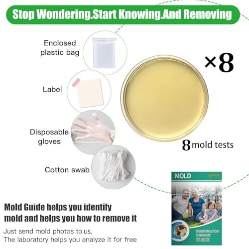 Mold Test Kit for Home Within 8 Individual Tests,DIY Detector at Home,Surface Mo