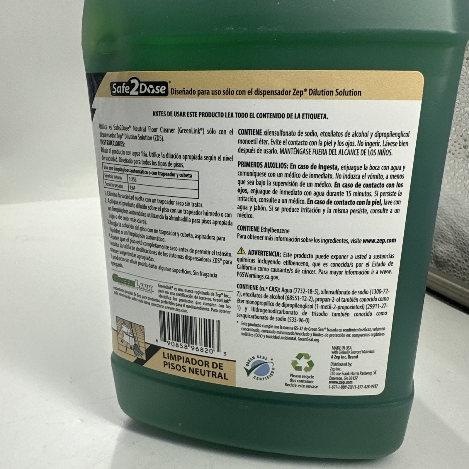 ZEP NEUTRAL FLOOR CLEANER