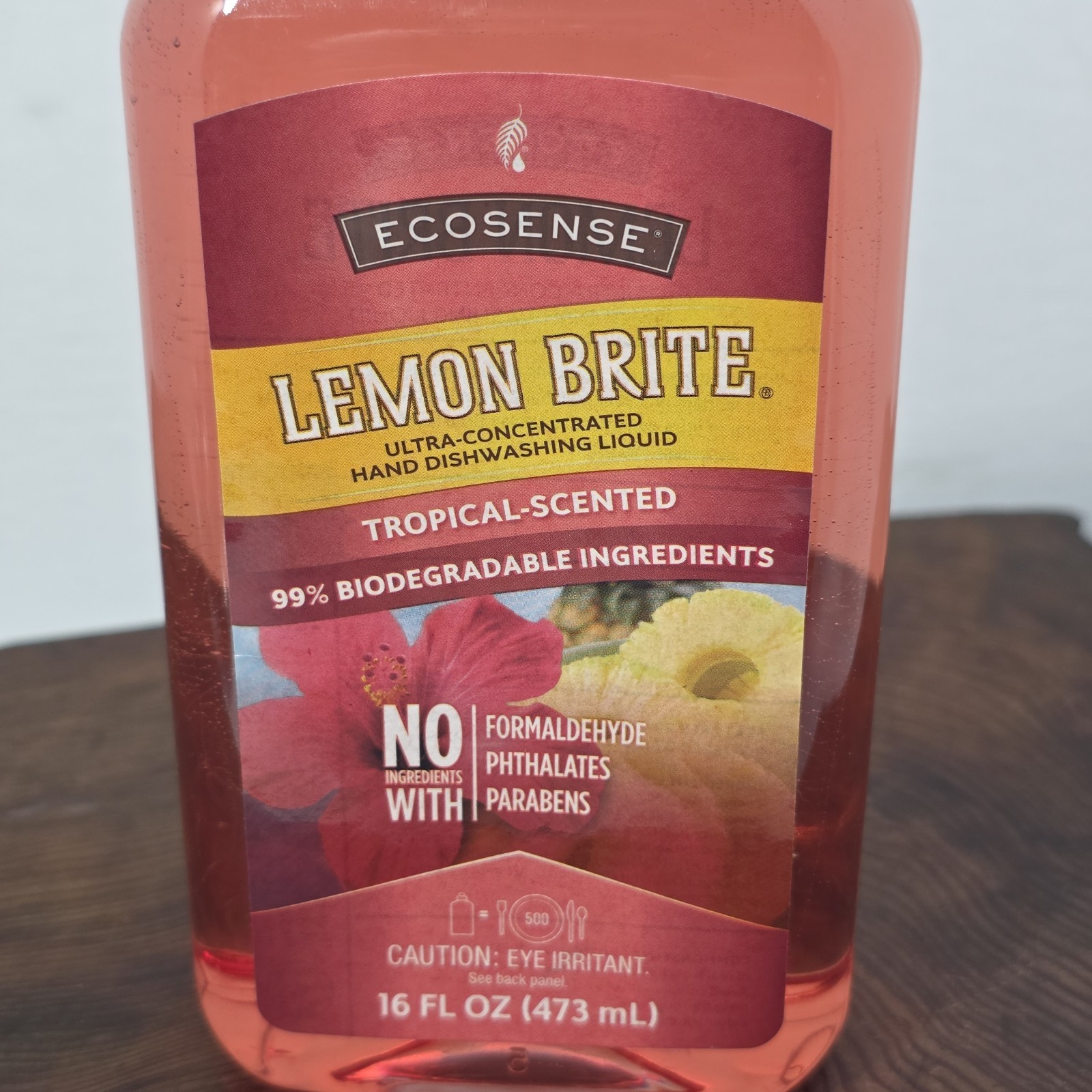 EcoSense Lemon Brite Tropical Scent Dish Soap 16 oz Sealed New