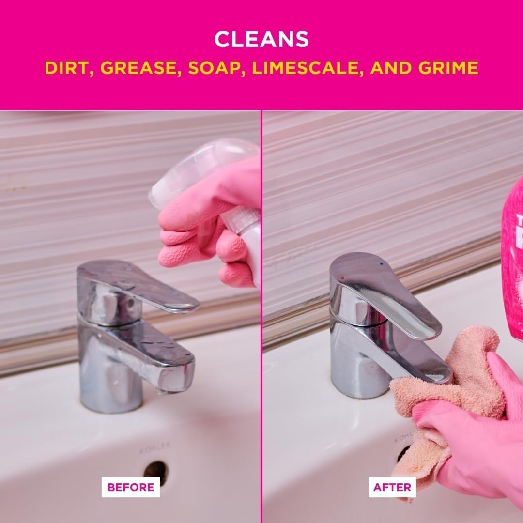 The Pink Stuff – Miracle Bathroom Foam Cleaner 750ml – Baths, Tiles, Soap Scu…