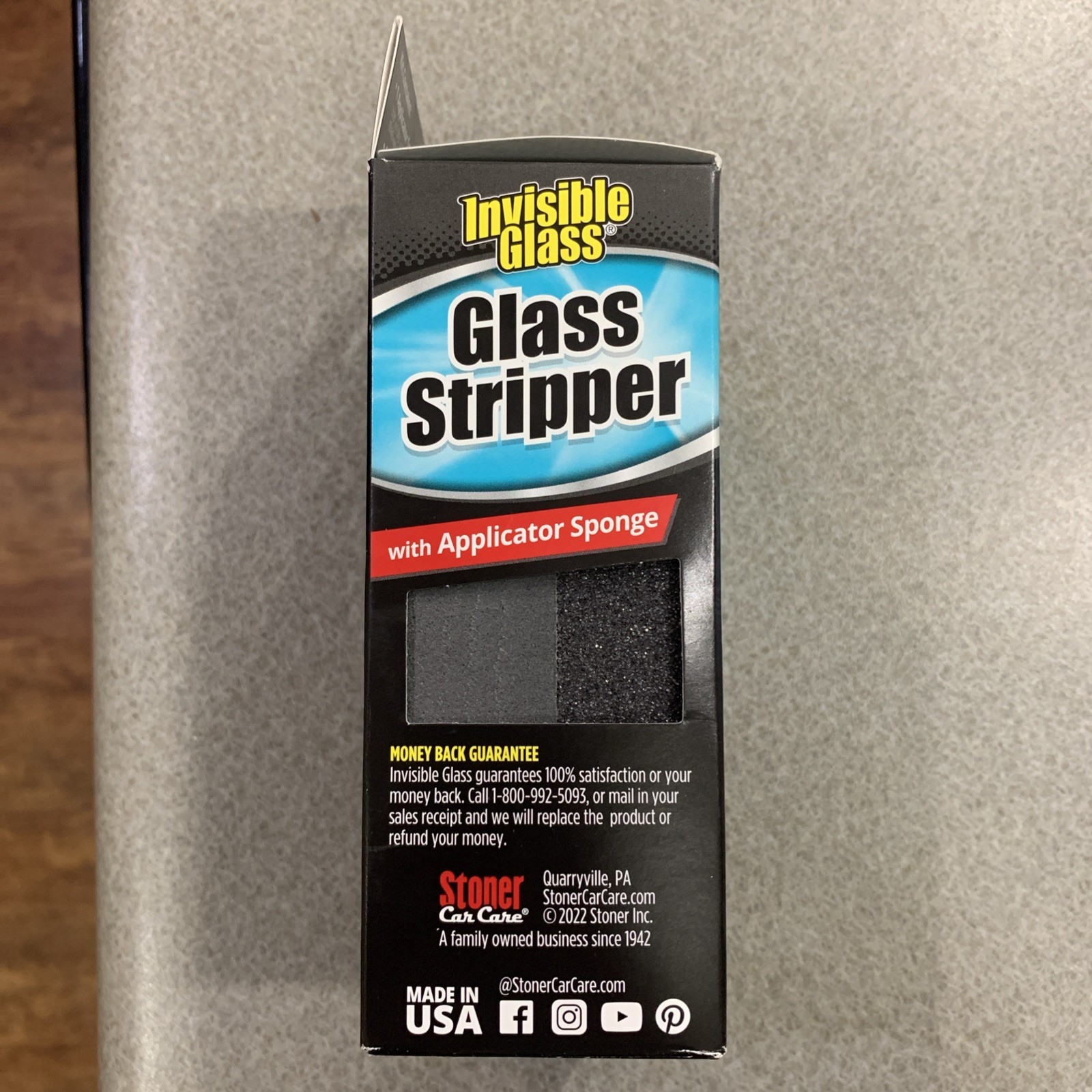 Stoner Invisible Glass 91411 Glass Stripper Water Spot Remover Kit 3.38 oz