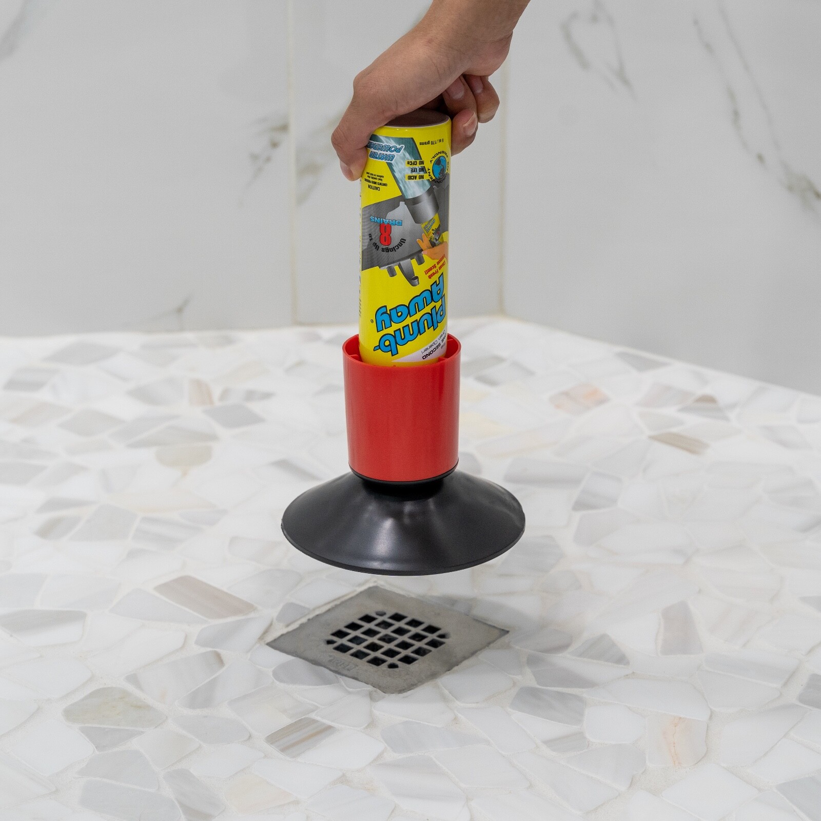 Plumb Away Instant Drain Opener-No Chemicals-Clog Remover & Cleaner- Starter Kit