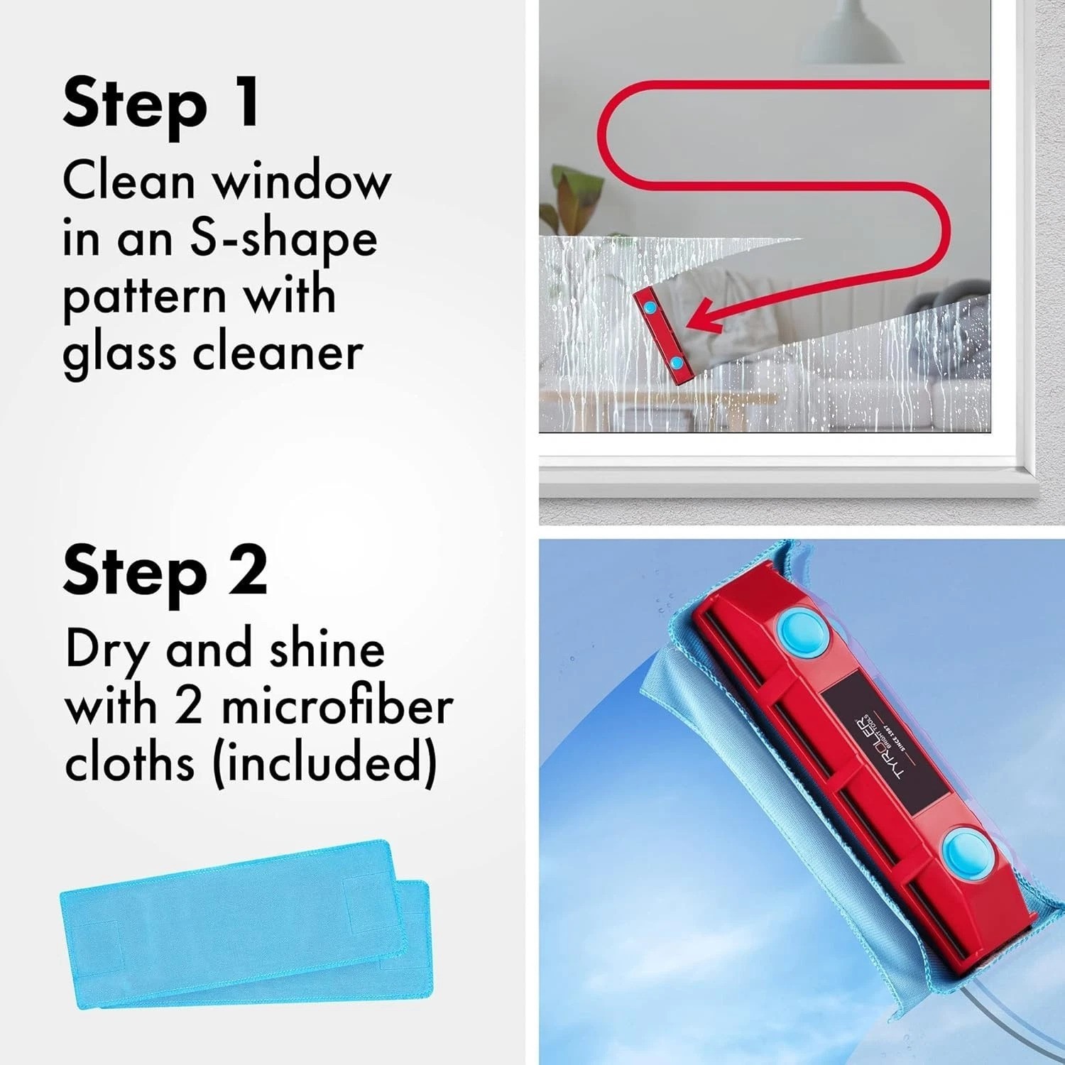 The Glider D-2 Magnetic Window Cleaner for Double Glazed Windows. Fit to 0.3i…