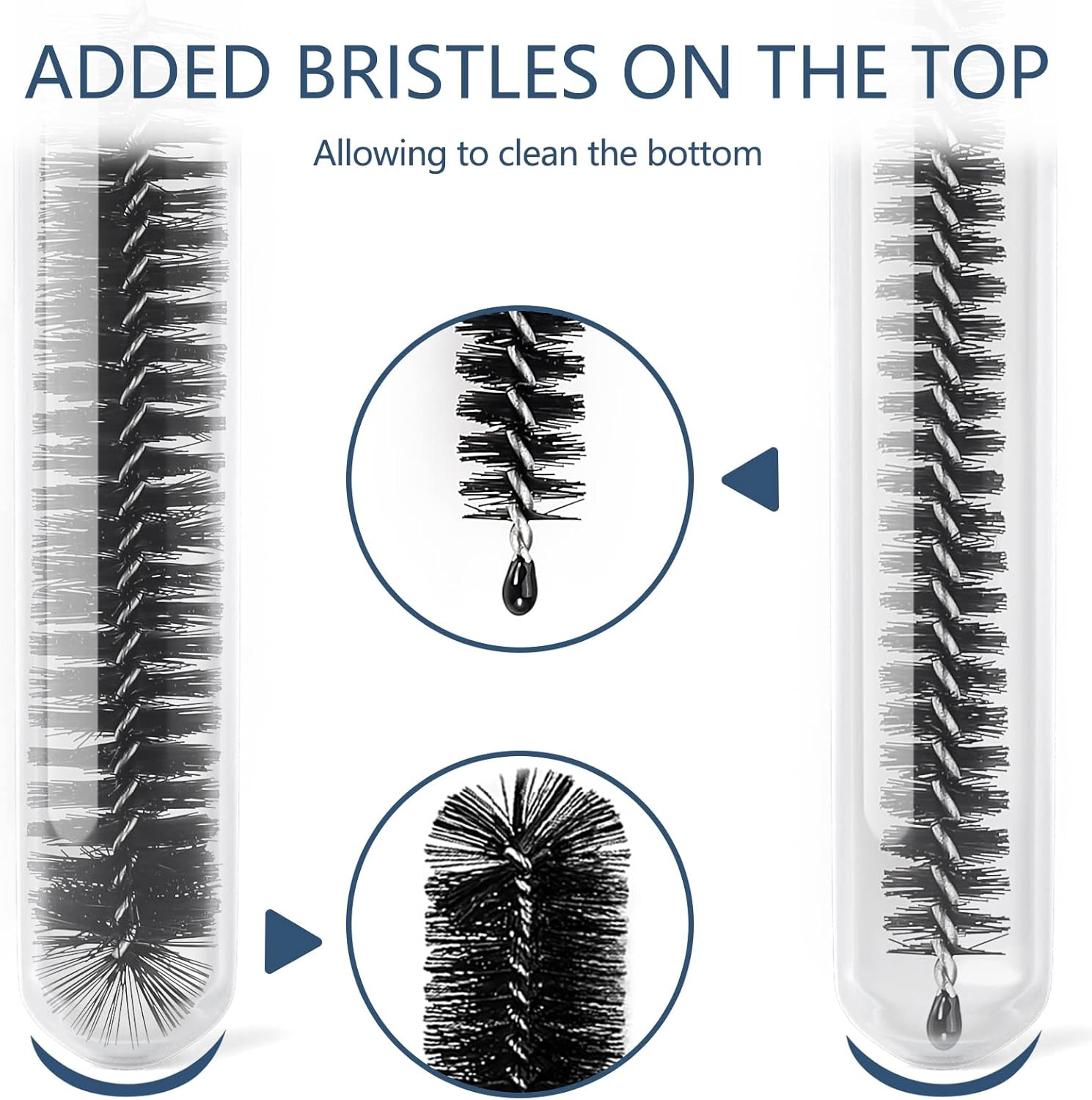 Straw Cleaner Brushes Sets, 12 Pieces 8.2 Inch Botthle Cleaning Brush and Nylon