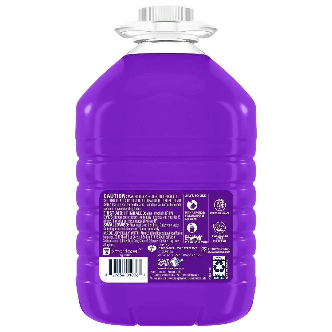 Fabuloso Multi Surface All Purpose Floor Cleaner Lavender Scent 128 fl oz
