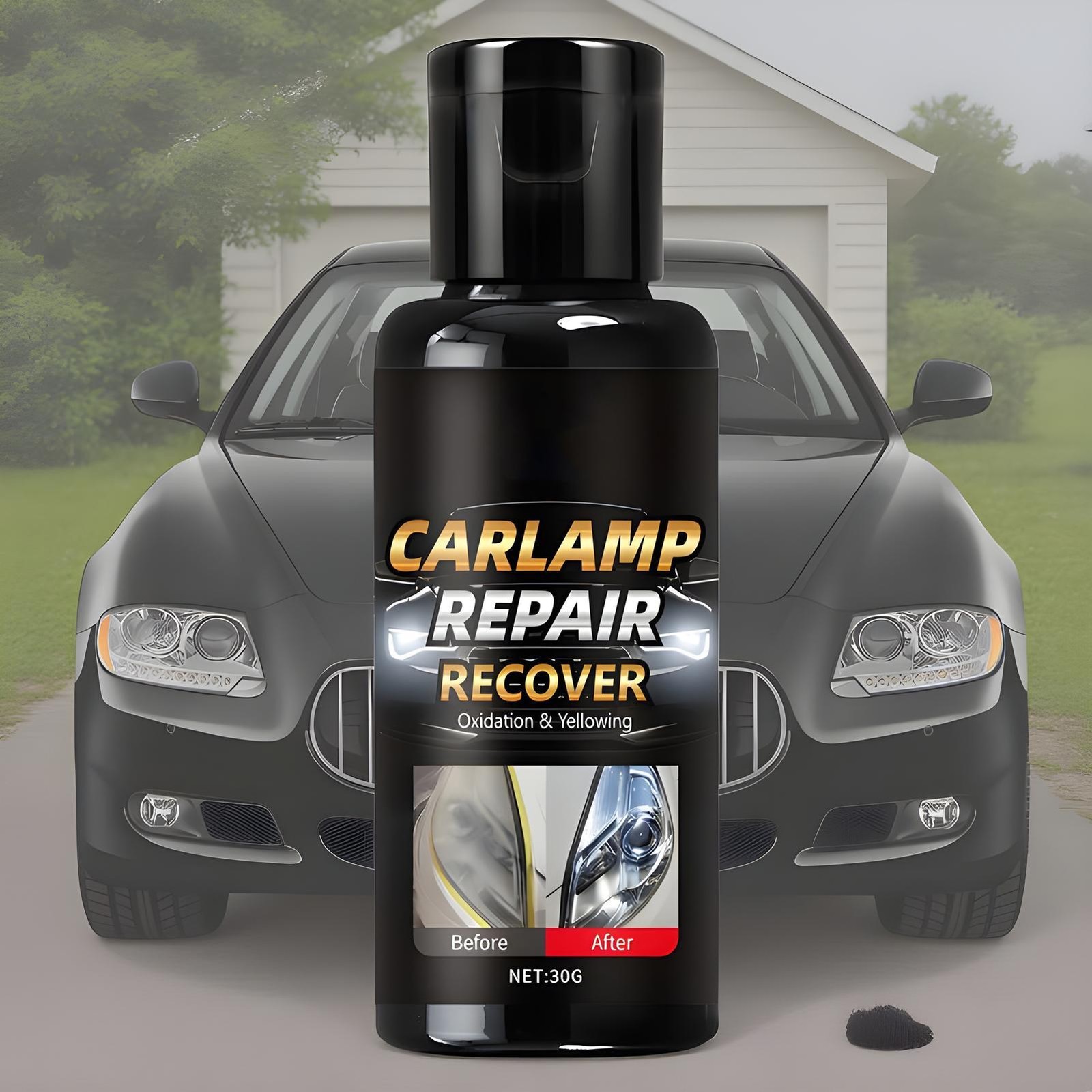 Car Headlight Restoration Kit Scratch Remover & Cleaning Polish Paste 30g