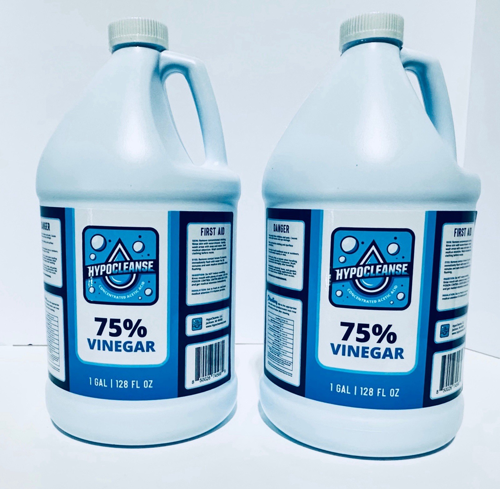 75% Vinegar – Concentrated Acetic Acid – All Natural Cleaning Vinegar – 1 Gallon