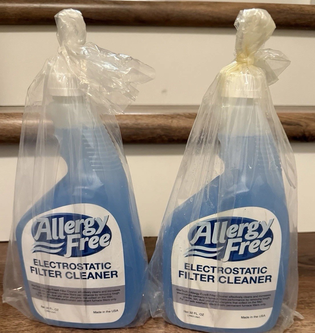 Allergy Free Electrostatic Air Filter Cleaner 32oz TWO Bottles