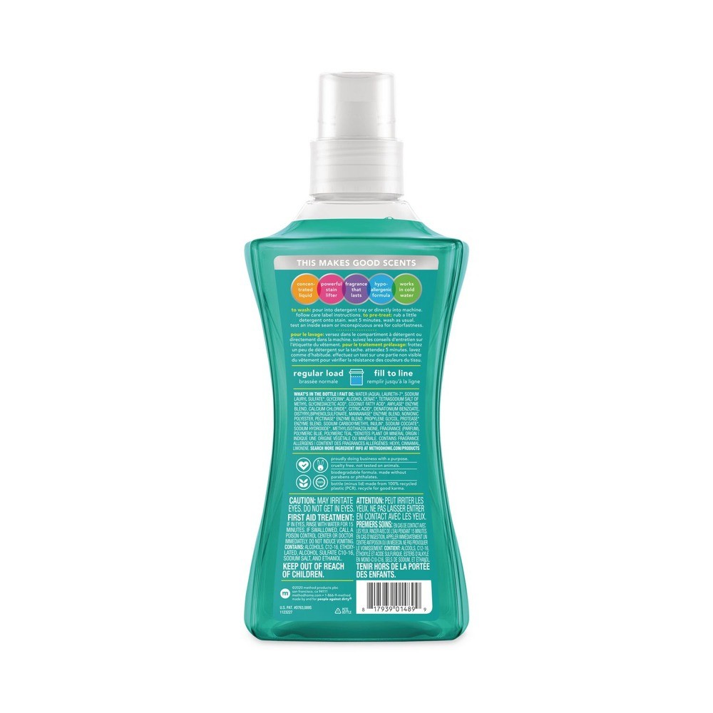 Method 1489 53.5 oz 4X Concentrated Laundry Detergent – Beach Sage (4/CT) New