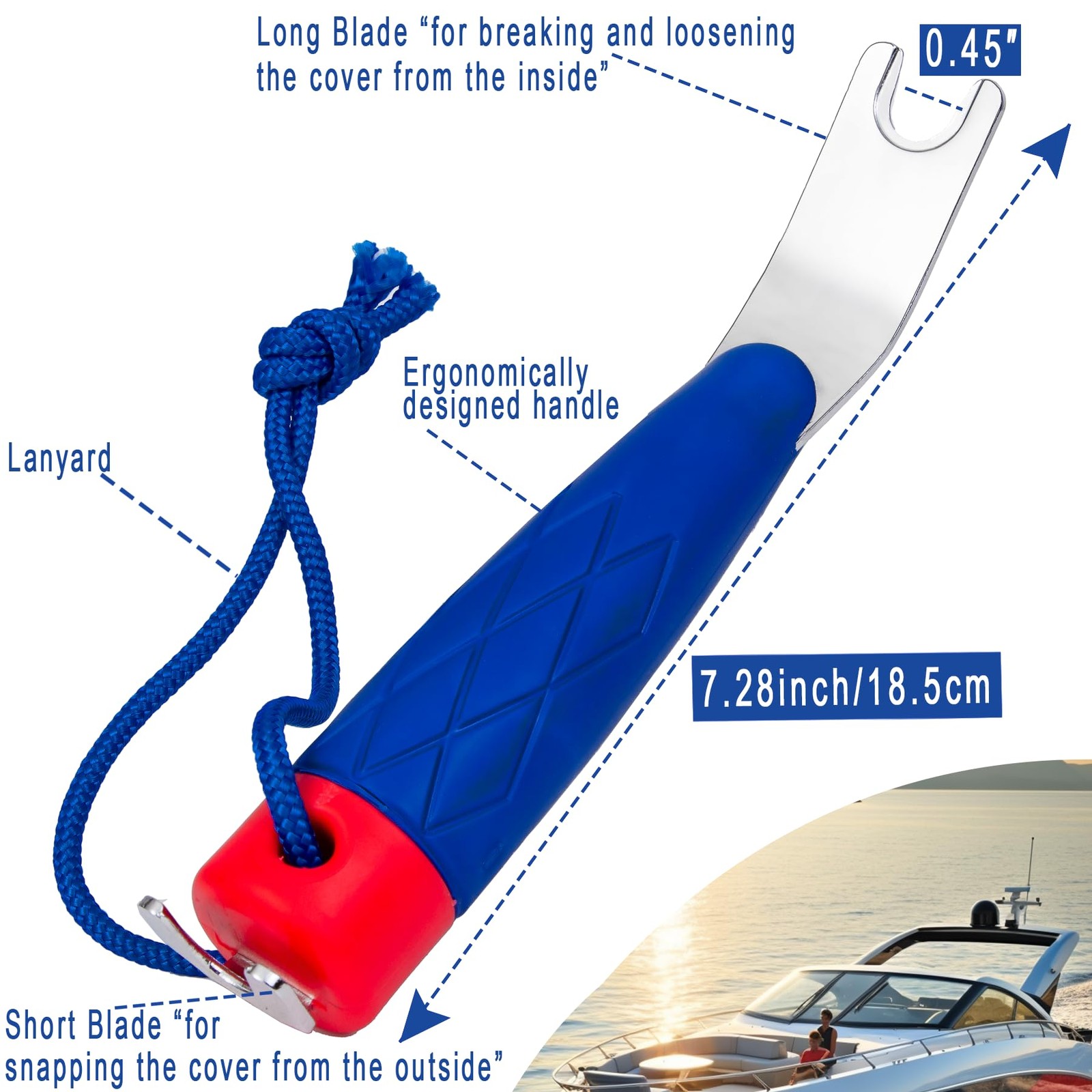 FullMayPro TopSnapper Boat Canvas & Cover Snap Release Tool. Prevents Tears