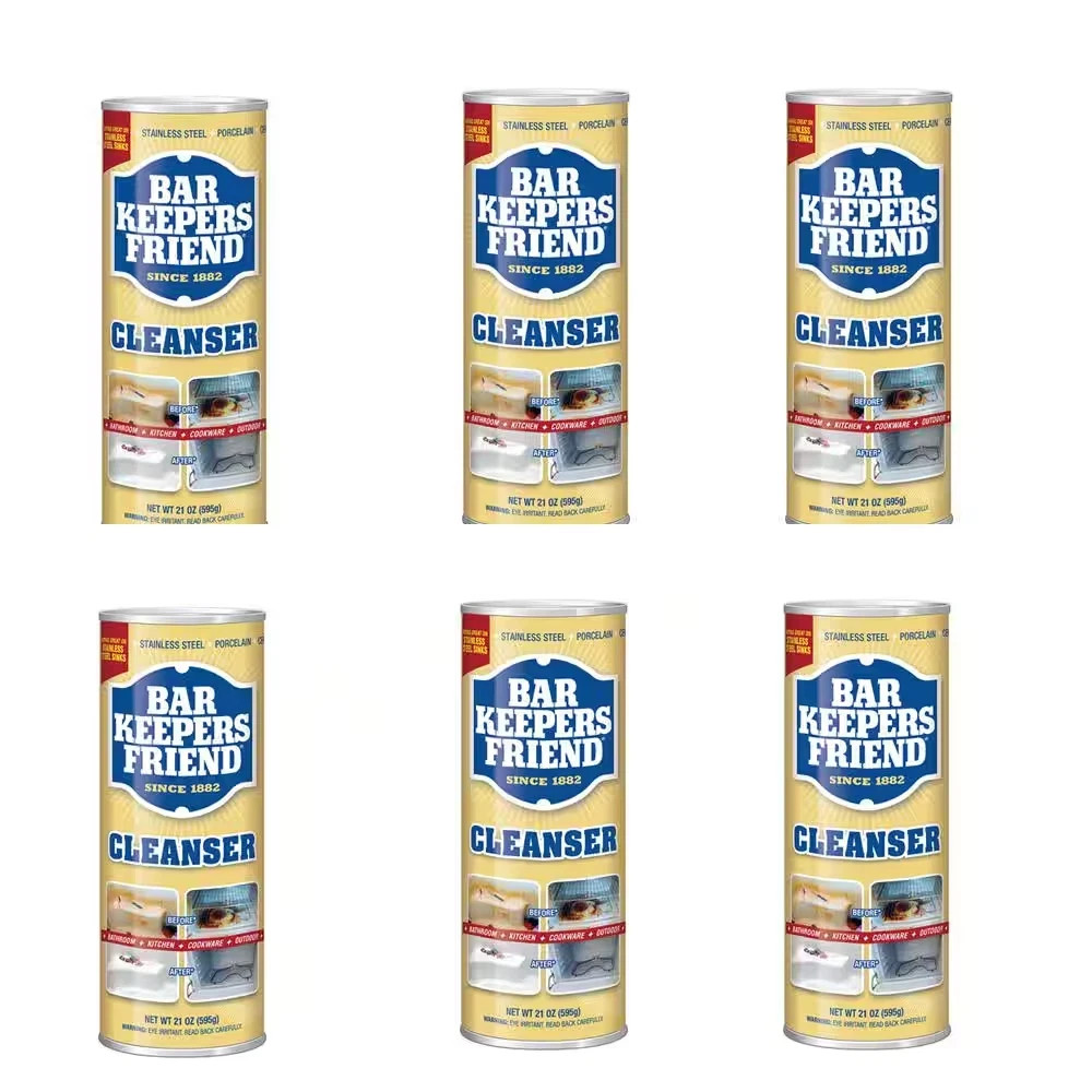 6 Pack of BAR KEEPER FRIEND All Purpose Bathroom Kitchen Cleaner & Polish 21 oz