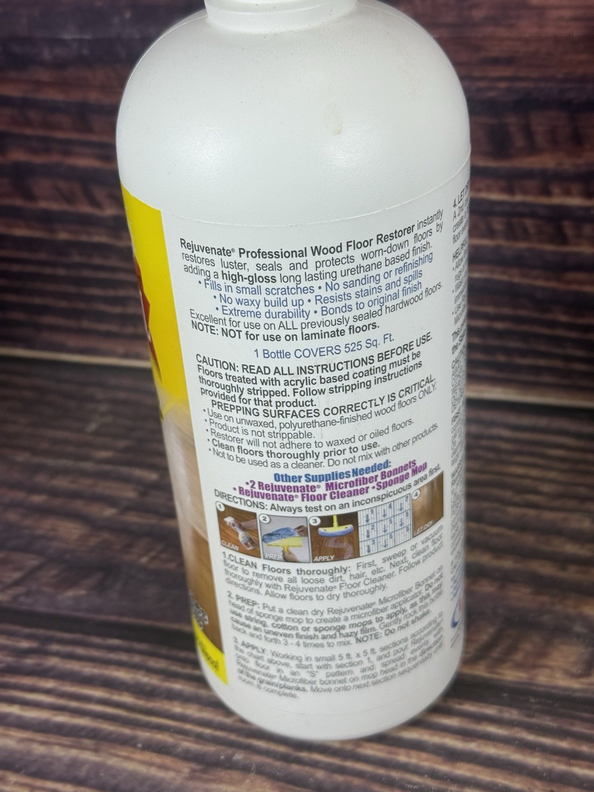 Rejuvenate Wood Floor Professional Restorer High Gloss Hardwood Floors 32oz New