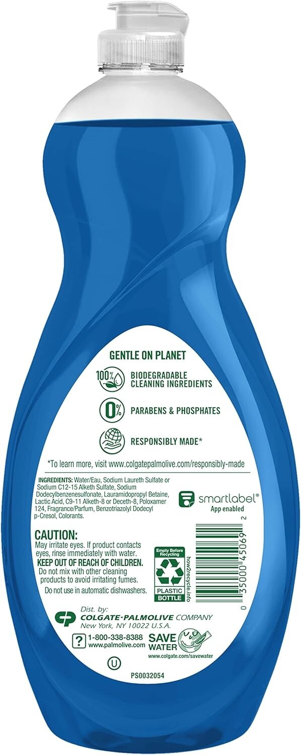 Effective Oxy Power Degreaser Dish Liquid – 32.5 Fl Oz, Phosphate-Free Formula