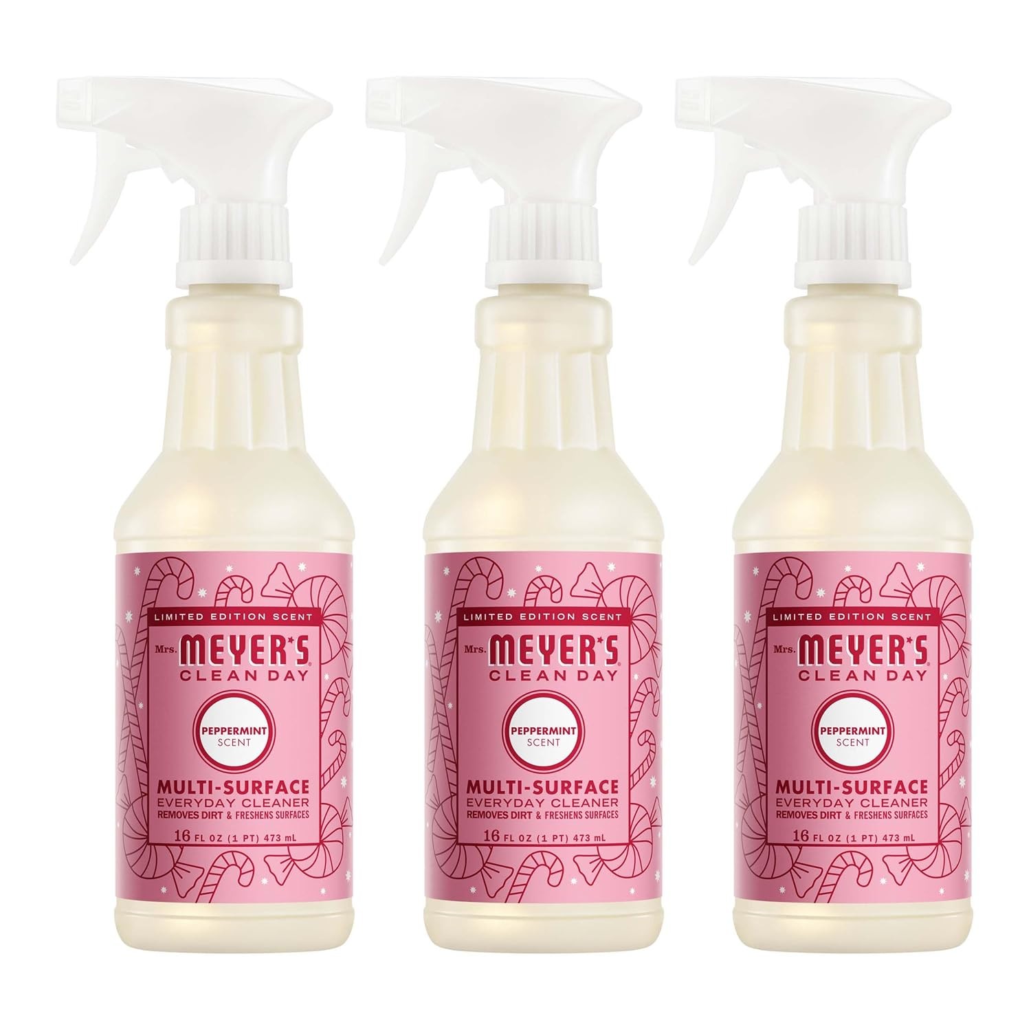 Peppermint Scent Multi Surface Everyday Cleaner 16 Fl Oz Mrs Meyers Clean Day
