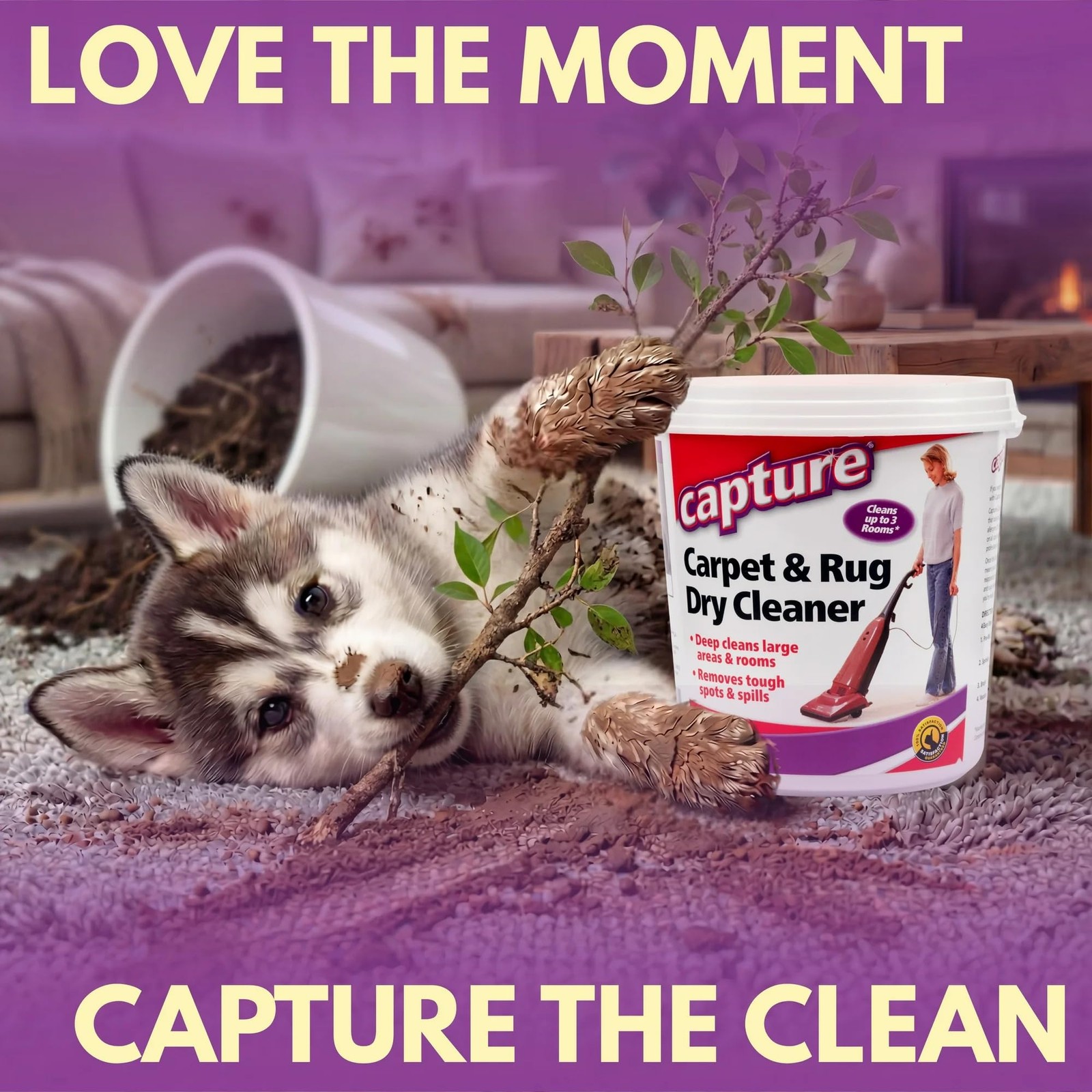 Carpet & Rug Dry Cleaner: Carpet Deodorizer & Freshener Powder – Pet Odor Eli…