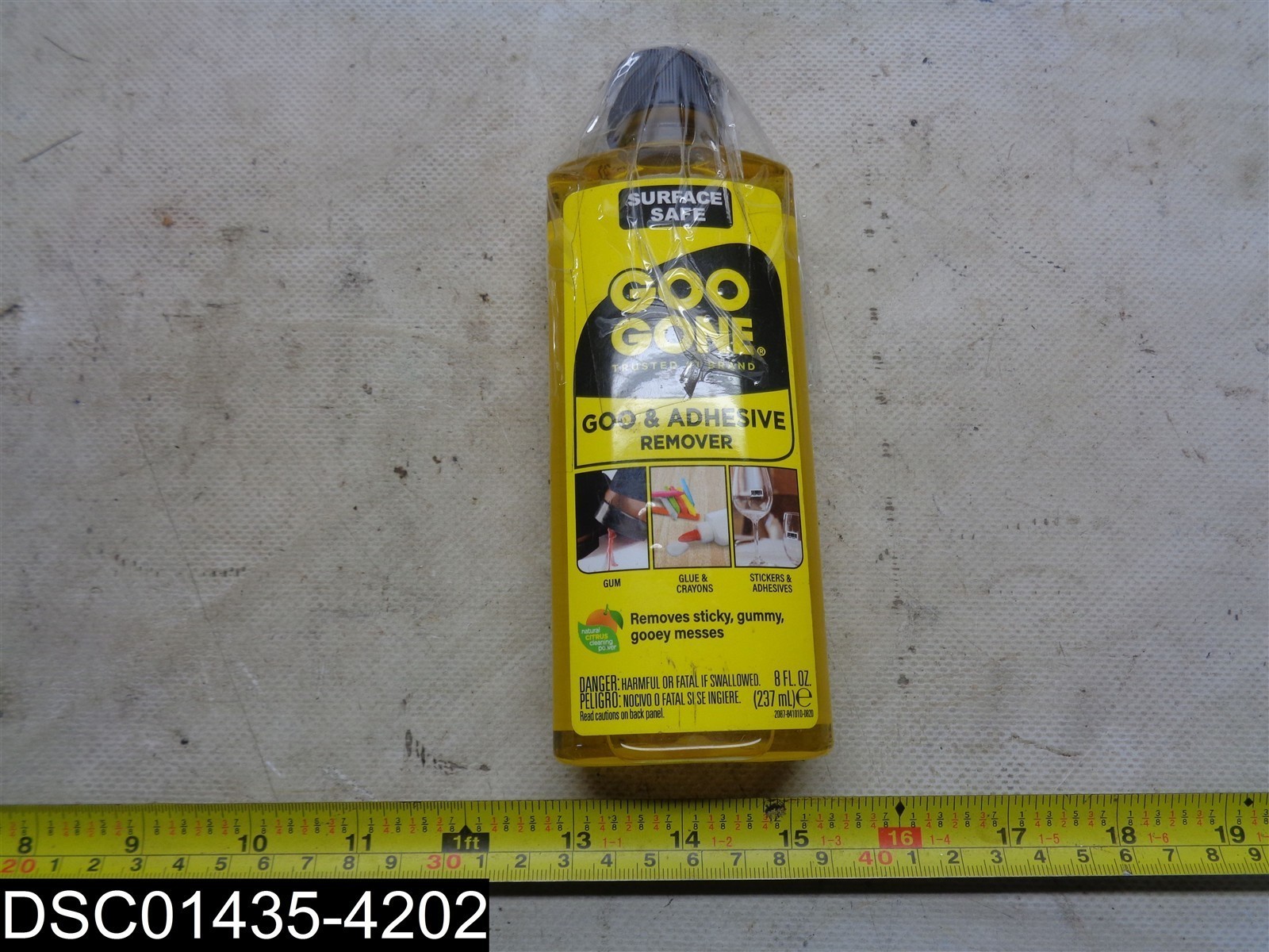8 FL OZ Goo Gone Goo & Adhesive Remover 070048771125