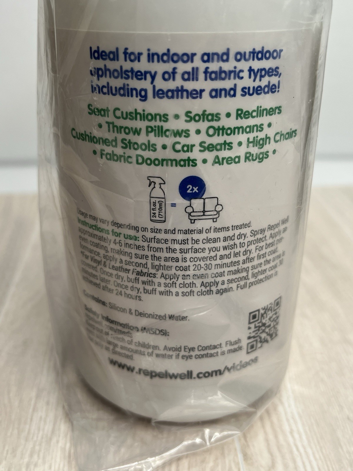 Eco-Friendly Upholstery Protect Stain & Water Repellent Spray 24oz Pet Safe–NEW