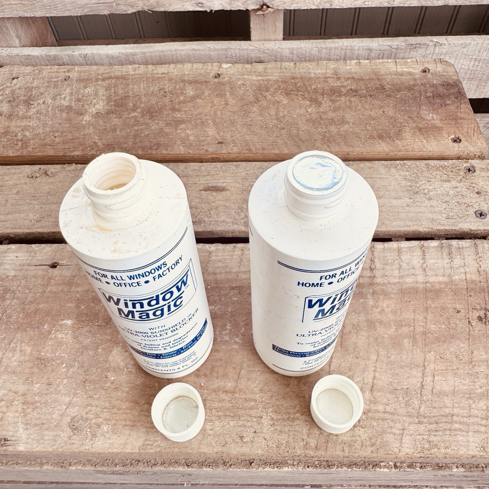 Window Magic By Howe Chemical Inc (2) 8oz Bottles 1 Unopened 1 Half Full