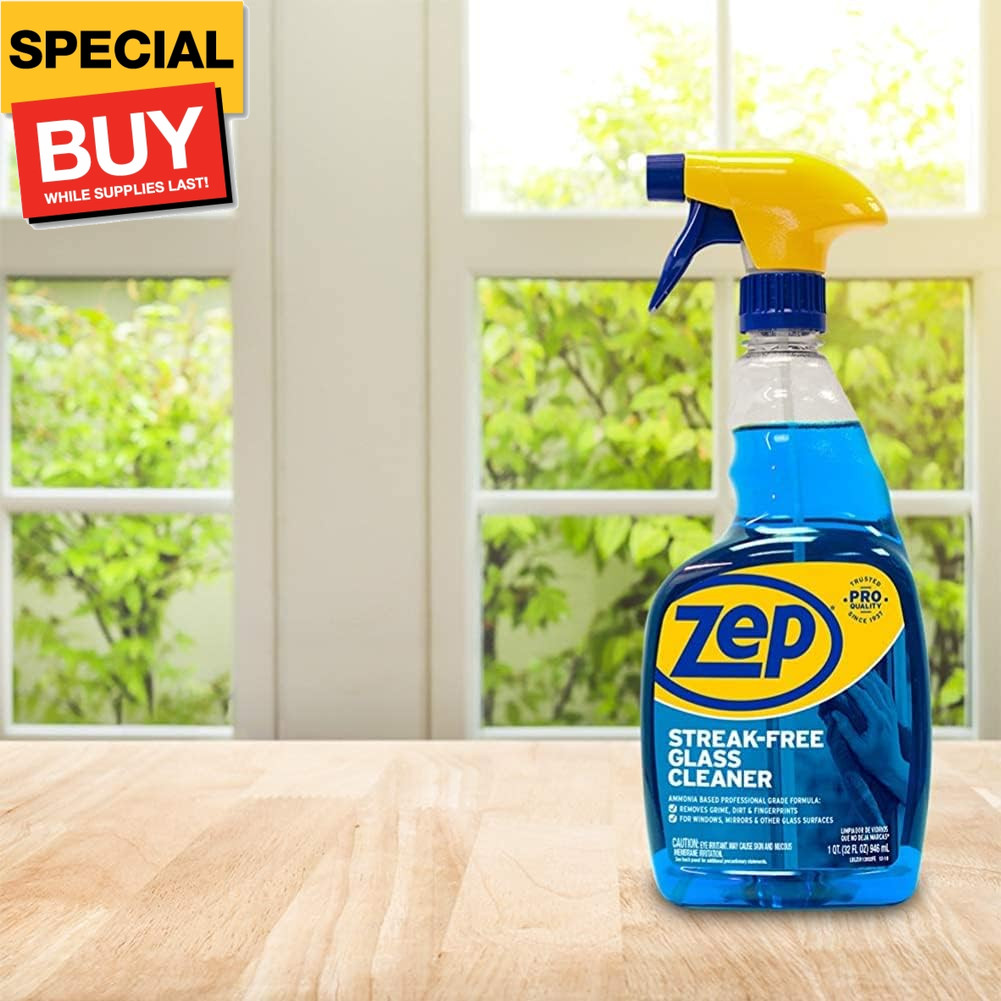 Streak-Free Glass Cleaner 32 oz ZU112032 , Blue