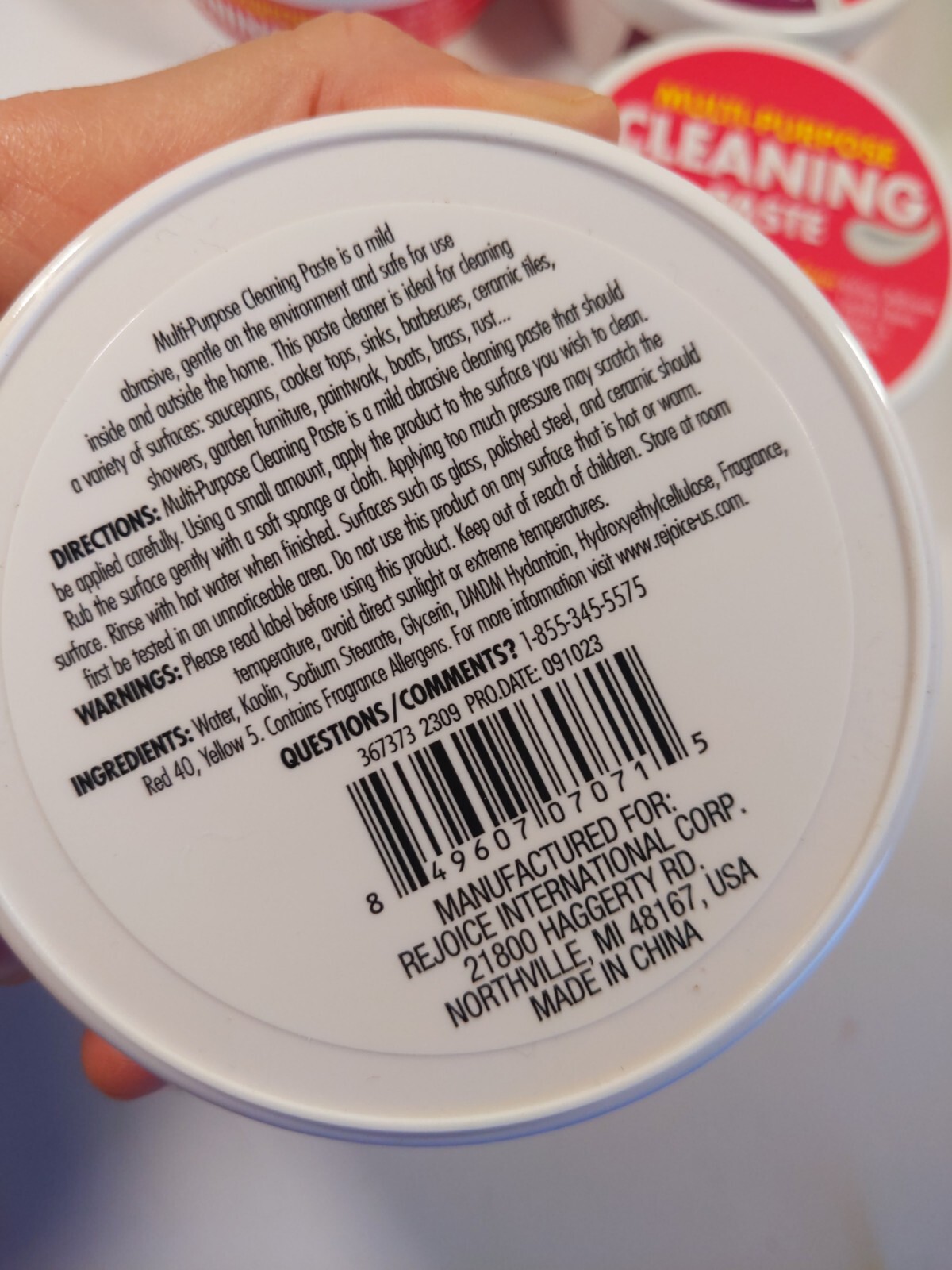 4 PKG Generic “Multi-Purpose Cleaning Paste”*7 oz. Each*
