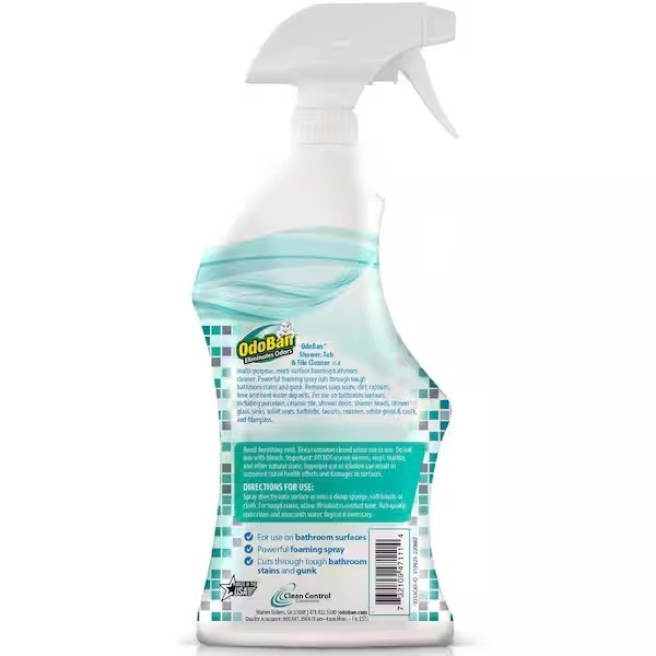 OdoBan 1-Packs 32 oz. Shower,Tub&Tile Cleaner Powerful Foaming Bathroom Cleaner