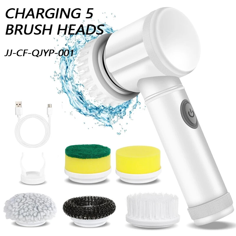 Electric Cleaning Brush Dish Scrubber Kitchen Spinning Cleaning Brush Scrubber